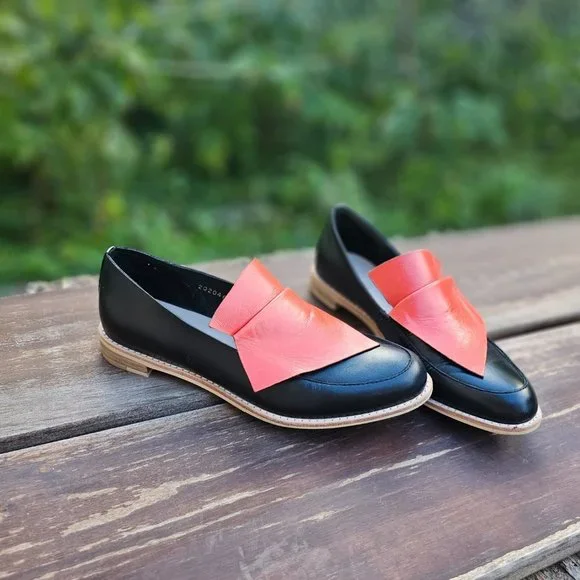 All Black Cowman Loafers For Women Size EU 39.5, US 9, Pre-owned - Picture 5 of 12